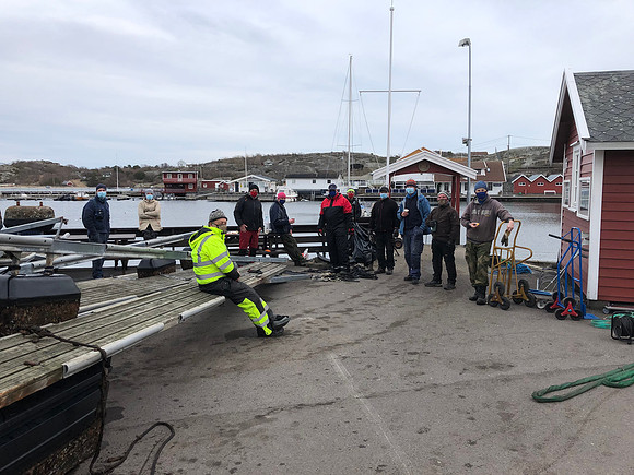Demontering av gamle uteriggere
